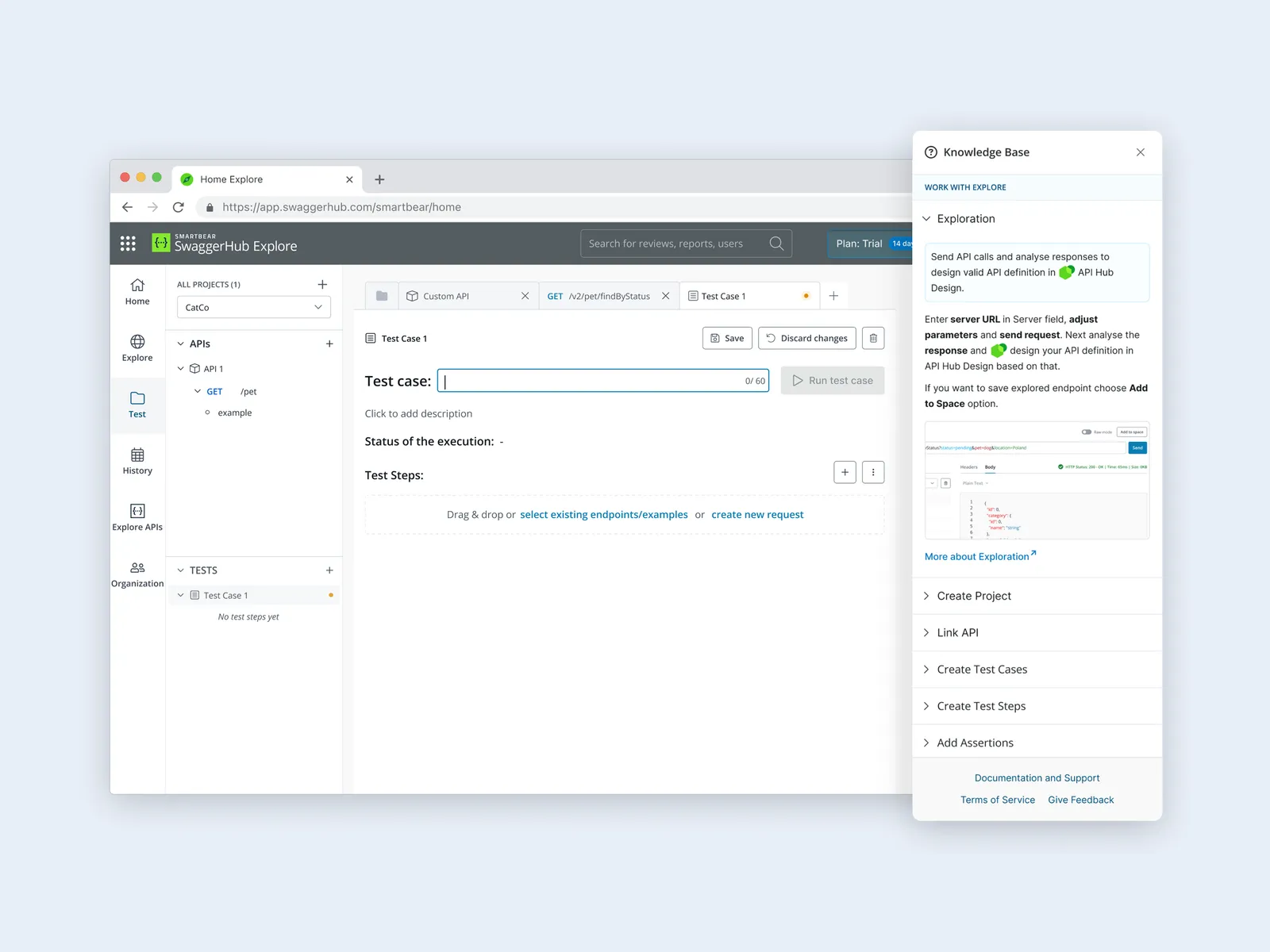 Consistent onboarding pattern for products within a hub — preview