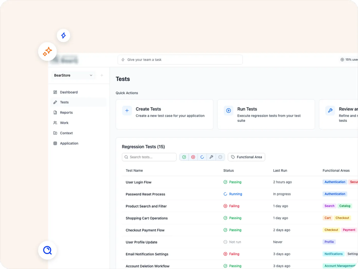 AI-powered autonomous QA platform — preview